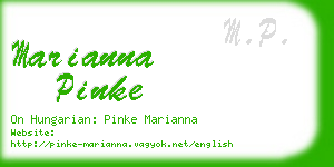 marianna pinke business card